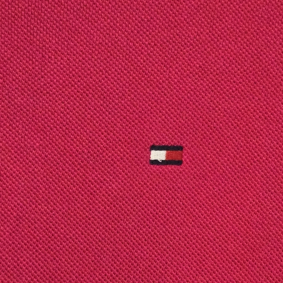 Tommy Hilfiger Men's Xl Pink Polo Short Sleeve Shirt - Picture 3 of 9